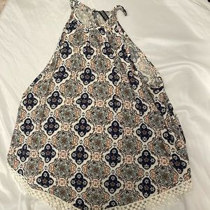 Patterned Halter Top